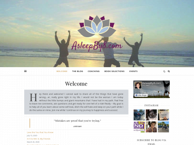 asleepby8.com snapshot