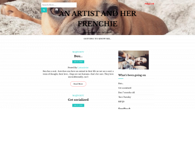 anartistandherfrenchie.com snapshot