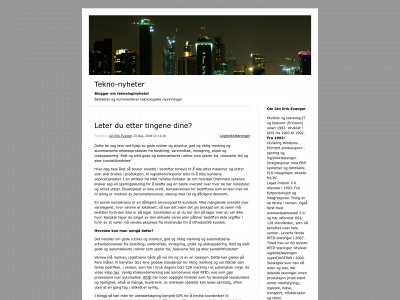 teknobloggen.no snapshot