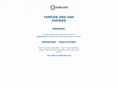 tanfide.org snapshot