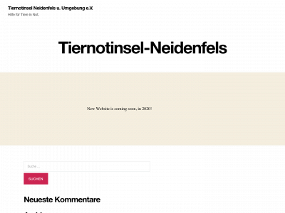 tiernotinselneidenfels.de snapshot