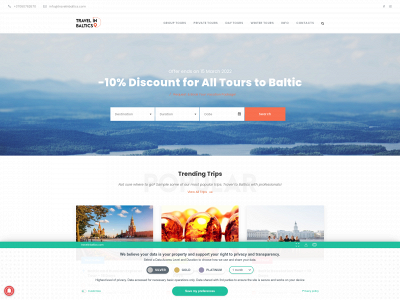 travelinbaltics.com snapshot