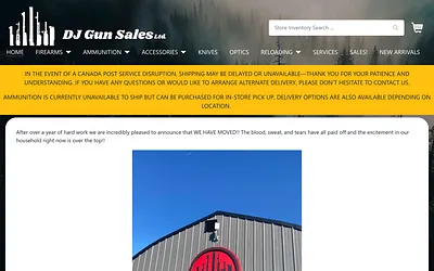 djgunsales.ca snapshot