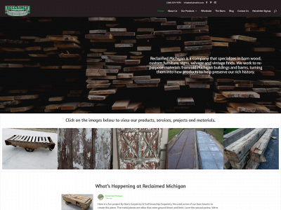reclaimedmi.com snapshot