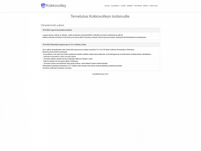 kokkovolley.fi snapshot
