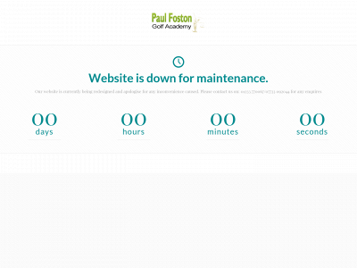 paulfostongolfacademy.co.uk snapshot