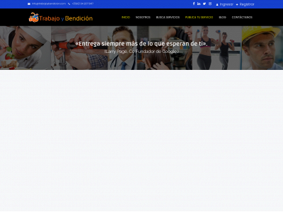 trabajoybendicion.com snapshot