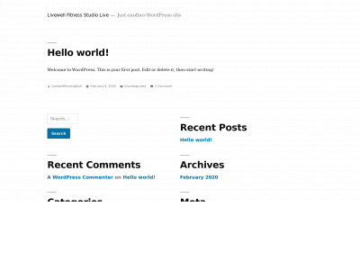 livewellfitnesstudiolive.com snapshot