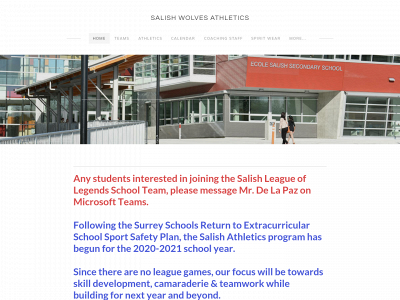 www.salishathletics.ca snapshot