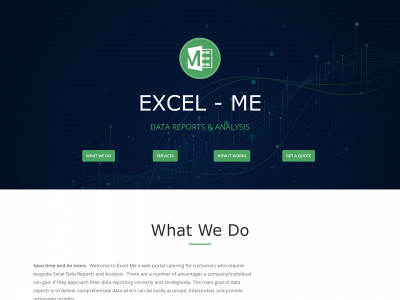 excel-me.co.uk snapshot