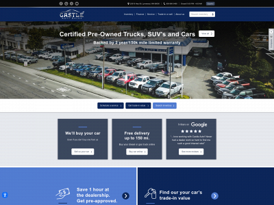 www.castleautosales.com snapshot