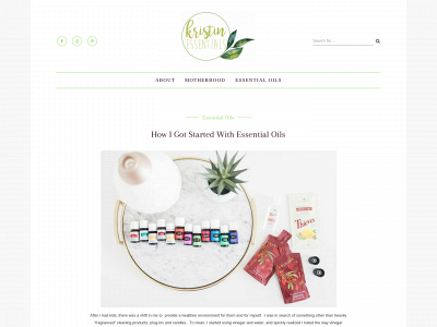 kristinessentials.com snapshot