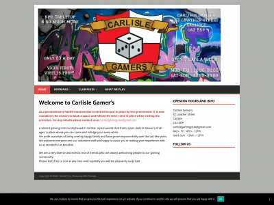 carlisle-gamers.com snapshot