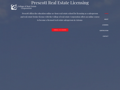 realestatelicensingprescott.com snapshot