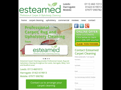 esteamedcarpetcleaning.co.uk snapshot