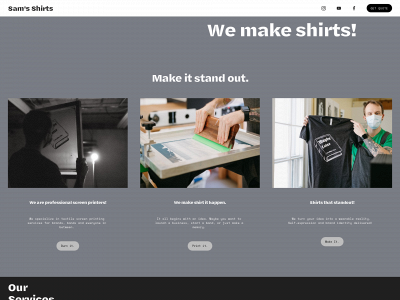 samsshirts.com snapshot