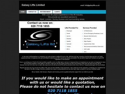 galaxylifts.co.uk snapshot
