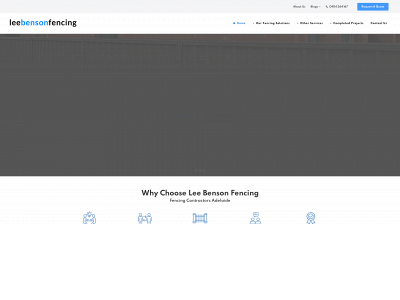 leebensonfencing.com snapshot