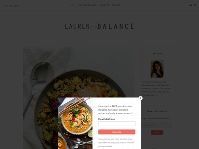 laureninbalance.com snapshot