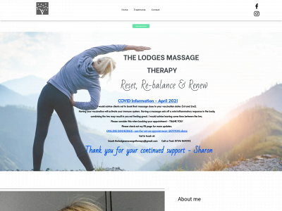 thelodgesmassagetherapy.co.uk snapshot