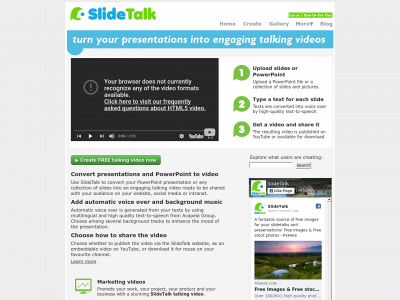 slidetalk.net snapshot
