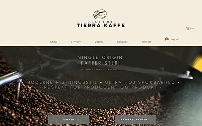 tierrakaffe.dk snapshot