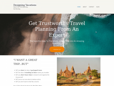designingvacations.com snapshot