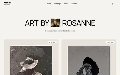 artbyrosanne.com snapshot