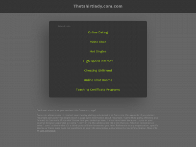 thetshirtlady.com.com snapshot