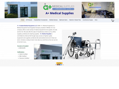 aplusmedicalsupplies.net snapshot