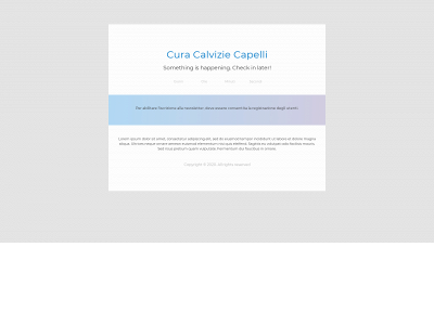 curacalviziecapelli.it snapshot