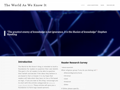 theworldasweknowit1.weebly.com snapshot
