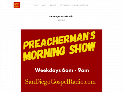 www.sandiegogospelradio.com snapshot
