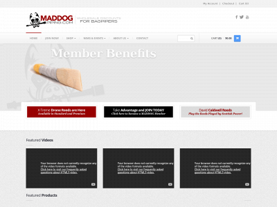maddogpiping.com snapshot
