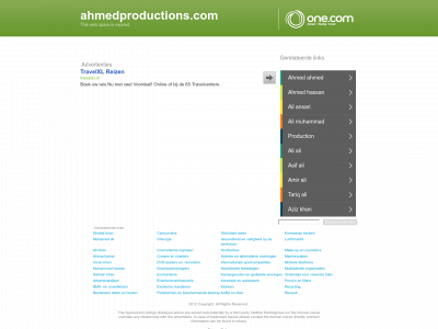 ahmedproductions.com snapshot