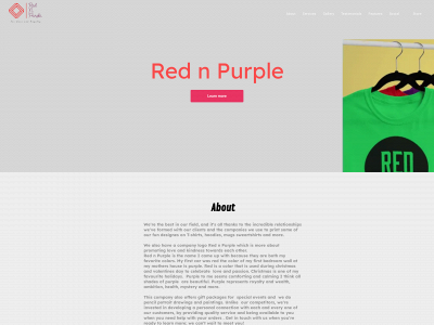 rednpurplebrand.com snapshot