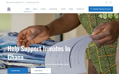prisonministryghana.org snapshot