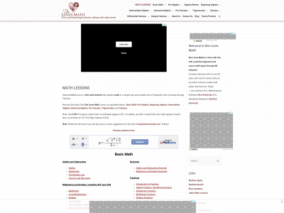 shelovesmath.com snapshot