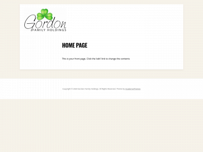gordonhldngs.com snapshot