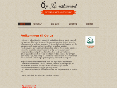 oplarestaurant.dk snapshot
