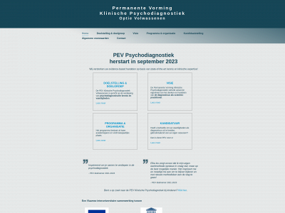 pevklinischepsychodiagnostiek.be snapshot