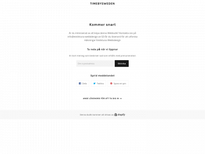 timebysweden.se snapshot