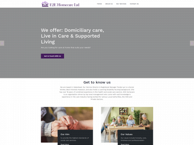 e2ehomecare.co.uk snapshot