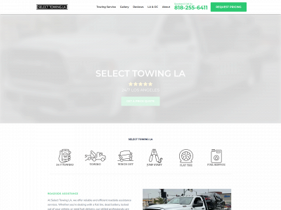 selecttowingla.com snapshot