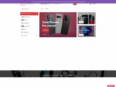 sellphoneparts.com snapshot