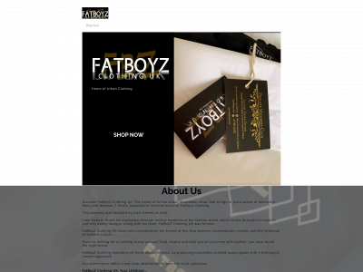 fatboyzclothinguk.com snapshot