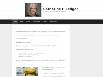 catherinepledger.com snapshot