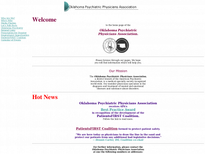 oklahomapsychiatry.org snapshot