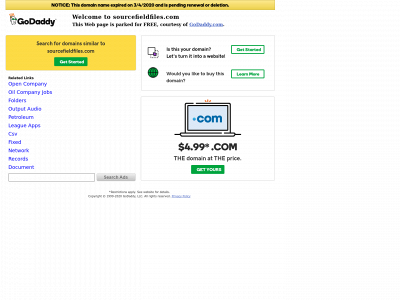 sourcefieldfiles.com snapshot