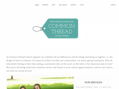 www.commonthreadcustomapparel.com snapshot